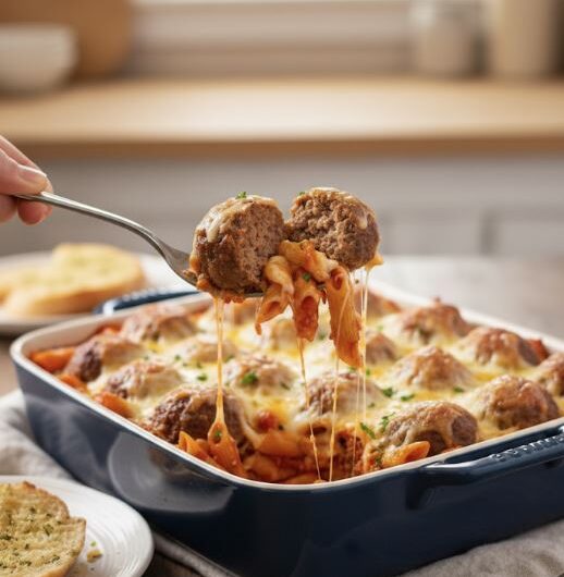 dump and bake meatball casserole